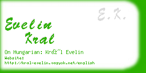 evelin kral business card